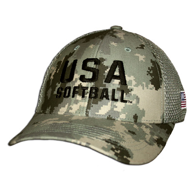 Camo USA Softball Hat (C1261) – USA 